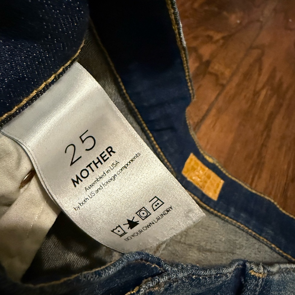 Mother Dropout Denim Jeans Tequila Truth size 25 - Picture 9 of 10